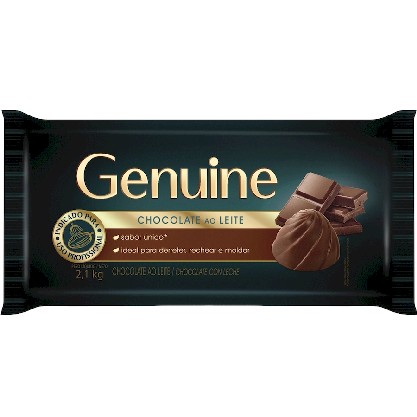 Chocolate Ao Leite Genuine Barra 2,1Kg