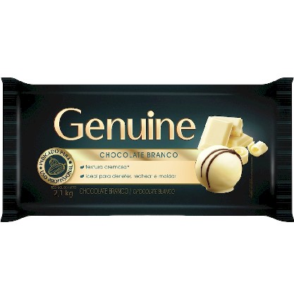 Chocolate Branco Genuine Barra 2,1Kg