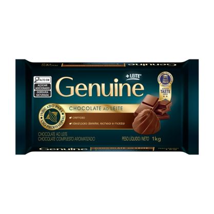 Chocolate Ao Leite Genuine Barra 1Kg