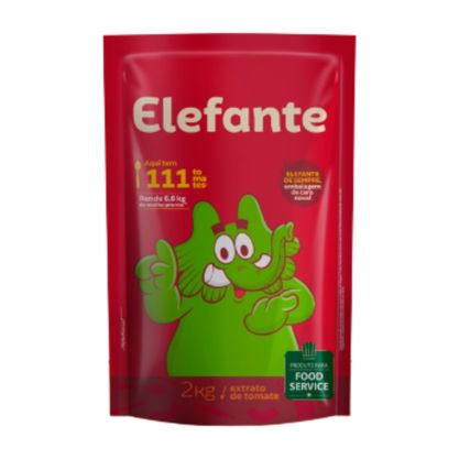 Extrato De Tomate Elefante Sachê 2Kg