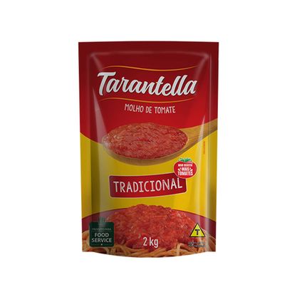 Molho De Tomate Tradicional Tarantella Sachê 2Kg