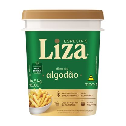 Óleo De Algodão Liza Balde 14,5Kg