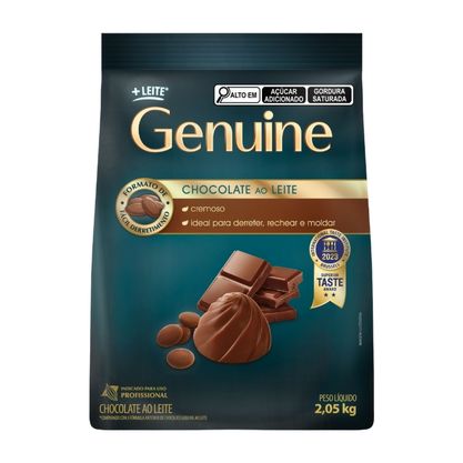 Cobertura Fracionada Em Gotas Moeda Sabor Chocolate Ao Leite Genuine Pacote 2,05Kg