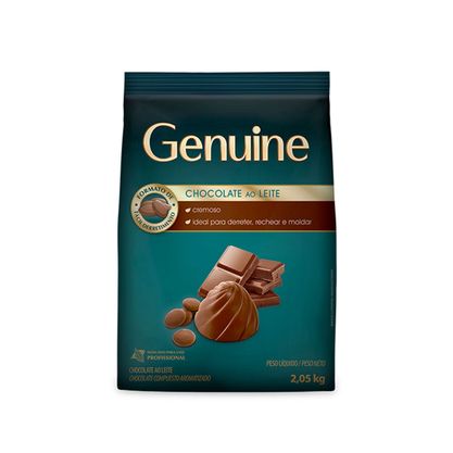 Chocolate Em Gotas Moeda Ao Leite Genuine Pacote 2,05Kg