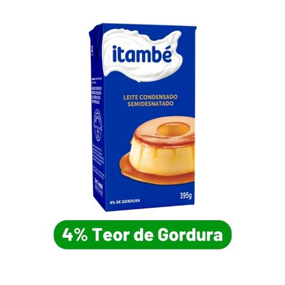 Leite Condensado Semi Desnatado 4% Teor De Gordura Itambé 395G