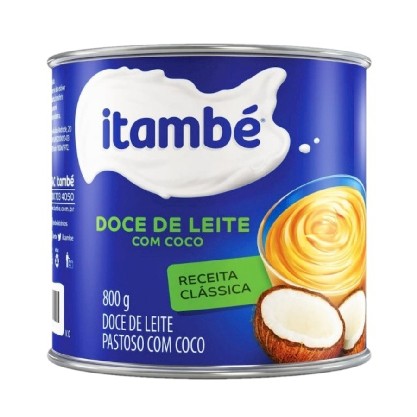 Doce De Leite Com Coco Itambé Lata 800G