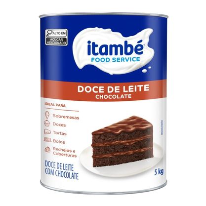 Doce De Leite Para Confeitaria Com Chocolate Sem Amido Itambé Lata 5Kg