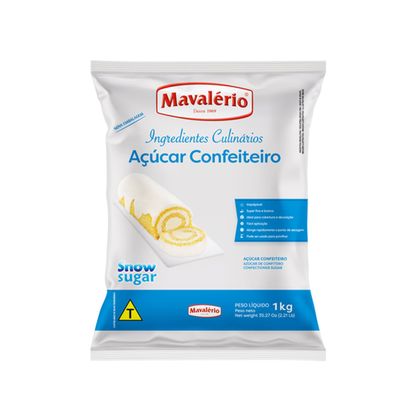 Açúcar Confeiteiro Mavalério Pacote 1Kg