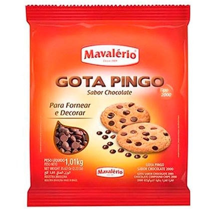 Chocolate Em Gotas Meio Amargo Mavalério Pacote 2,5Kg