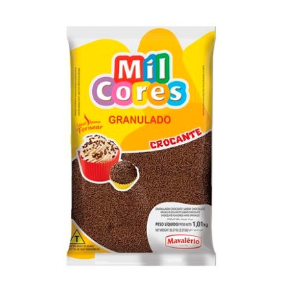 Granulado Crocante Colorido Mil Cores Pacote 1,01Kg