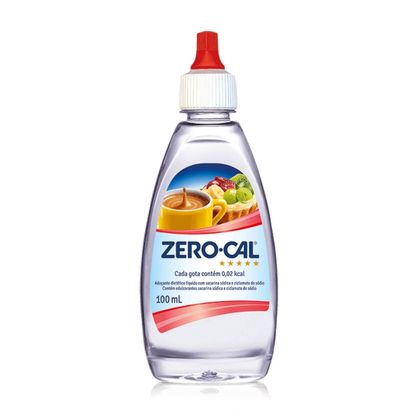 Adoçante Em Líquido Sacarina Zero-Cal Frasco 100Ml