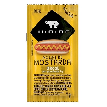 Molho De Mostarda Junior Sachê Caixa 176X7g