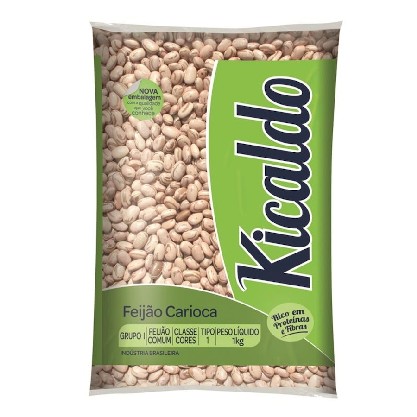 Feijão Carioca Tipo 1 Kicaldo 10X1kg