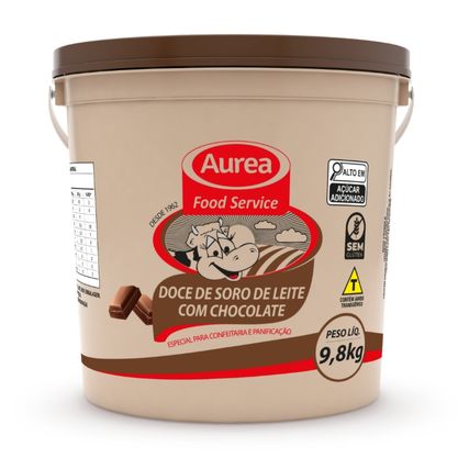 Doce De Soro De Leite Com Chocolate Aurea Balde 9,8Kg