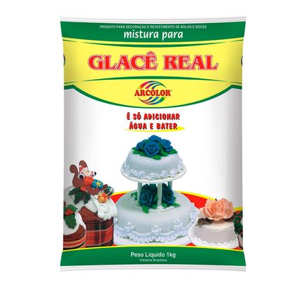 Glacê Real Arcolor Pacote 1Kg