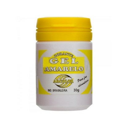 Corante Gel Amarelo 30 G Arcolor