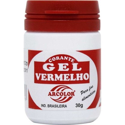 Corante Gel Vermelho Arcolor Frasco 30G