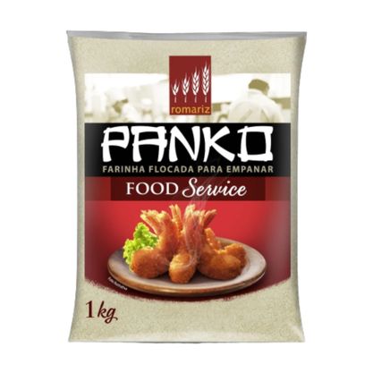 Farinha Flocada Para Empanar Panko Romariz Pacote 1Kg