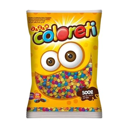 Confeito De Chocolate Mini Coloreti Pacote 500G