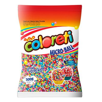 Cereal Ball Micro Colorido Coloreti Pacote 500G