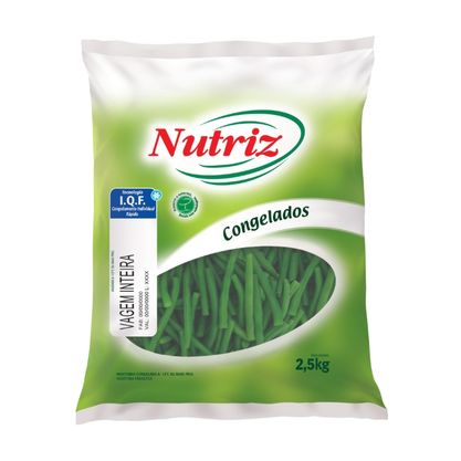 Vagem Inteira Congelada Nutriz Pacote 2,5Kg