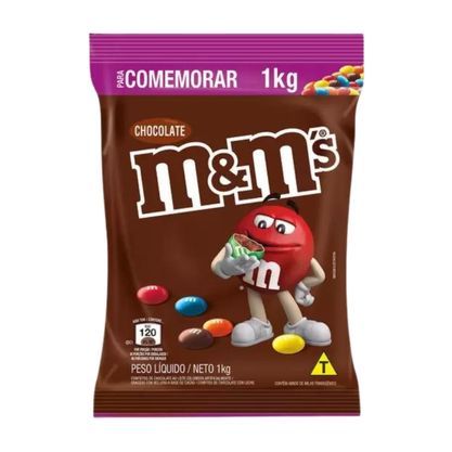 Confeito De Chocolate Ao Leite M&Ms Pacote 1Kg