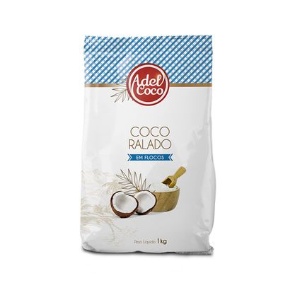 Coco Ralado Em Flocos Adel Coco Pacote 1Kg