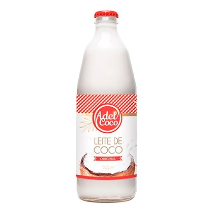 Leite De Coco Adel Coco Vidro 500Ml