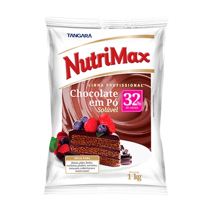 Chocolate Em Pó Soluvel 32% Cacau Nutrimax Pacote 1,01Kg