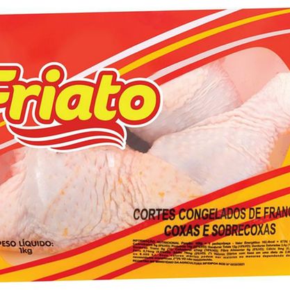 Coxa Com Sobrecoxa De Frango Congelado Friato Caixa 20Kg