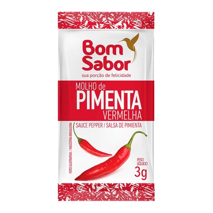 Pimenta Líquida Sachê Bom Sabor Caixa 200X3g