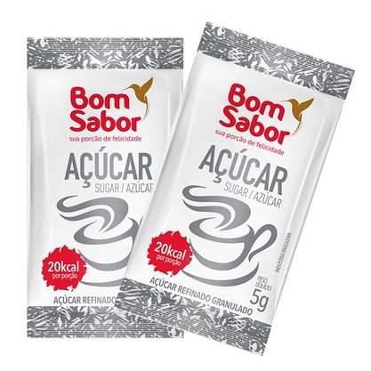 Açúcar Sachê Bom Sabor Caixa 336X5g