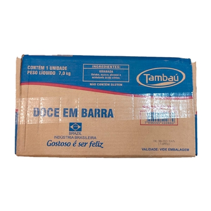 Goiabada Tambaú Barra 7Kg