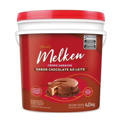 Ganache Sabor Chocolate Ao Leite Melken Harald Balde 4Kg