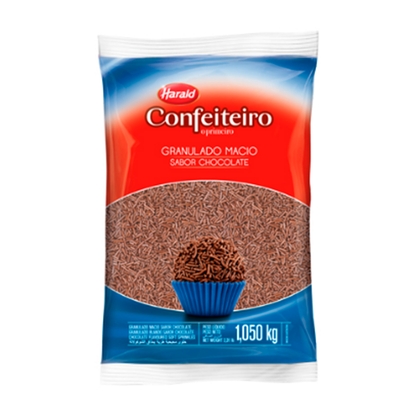 Granulado Macio Sabor Chocolate Confeiteiro Harald Pacote 1,05Kg