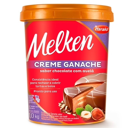 Ganache Chocolate Com Avelã Melken Balde 1Kg