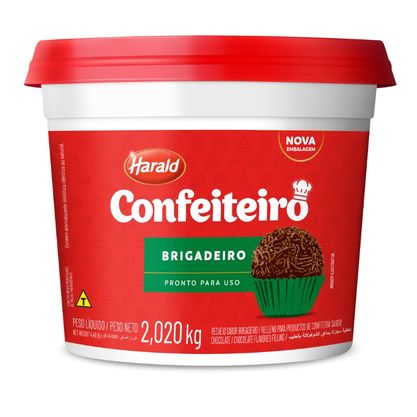 Massa Pronta Sabor Brigadeiro Confeiteiro Harald Pote 2,02Kg