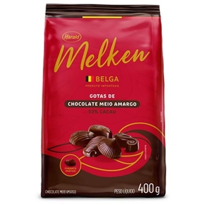 Chocolate Ao Leite Em Gotas Belga Melken Harald Pacote 400G