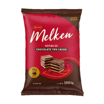 Chocolate Em Gotas 70% Melken Harald Pacote 1,01Kg