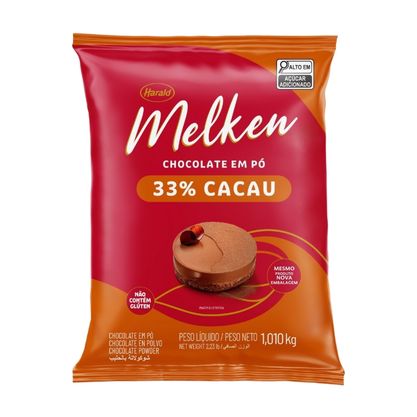 Chocolate Em Pó 33% Cacau Melken Harald Pacote 1,01Kg