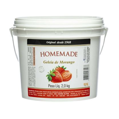 Geléia De Morango Homemade Balde 2Kg