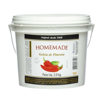 Geléia De Pimenta Homemade Balde 2Kg