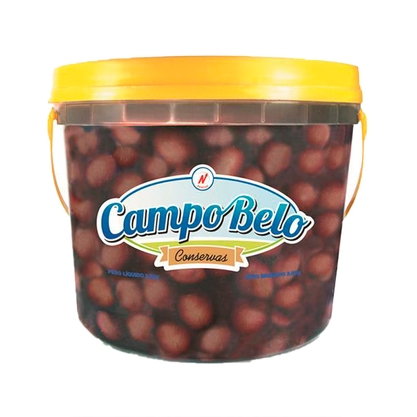 Azeitona Preta Média Com Caroço Campo Belo Balde 2Kg