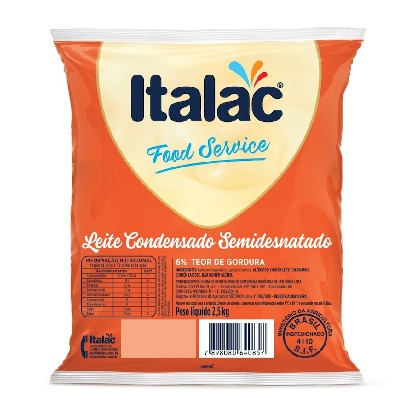 Leite Condensado Italac Bag 2,5Kg