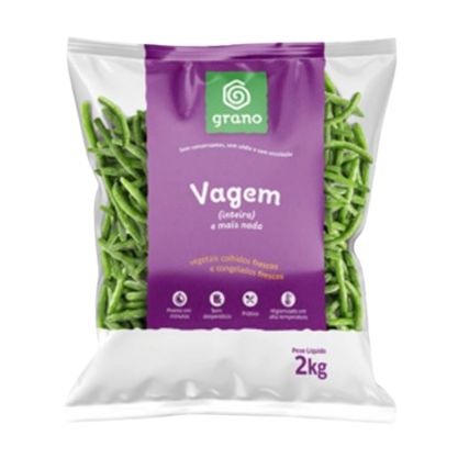 Vagem Inteira Congelada Grano Pacote 2Kg