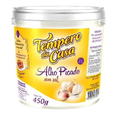 Alho Picado Da Casa 450G