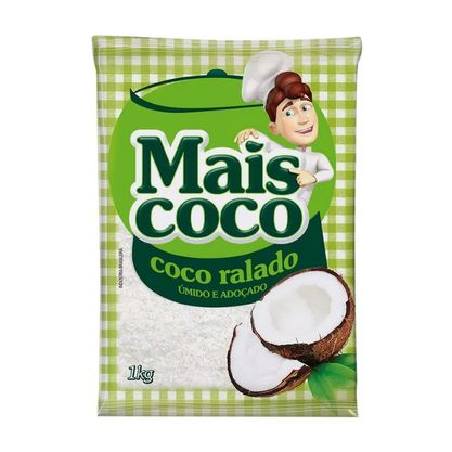 Coco Ralado Adocado Mais Coco Pacote 1Kg