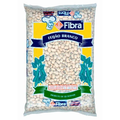 Feijão Branco Tipo 1 Fibra Pacote 1Kg