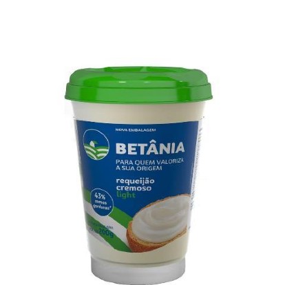 Requeijão Cremoso Light Betânia Copo 200G