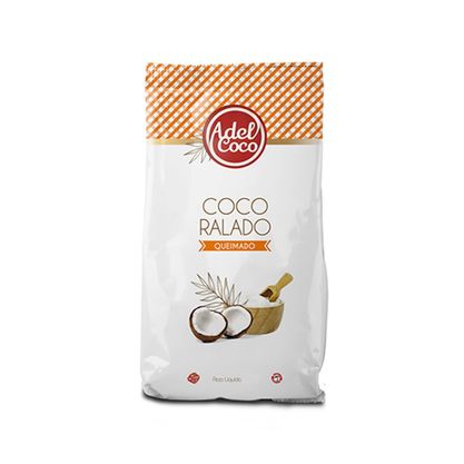 Coco Ralado Queimado Adel Coco Pacote 1Kg